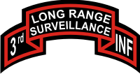 3rd Infantry Long Range Surveillance Scroll Decal