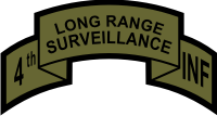 4th Infantry Long Range Surveillance Scroll Decal