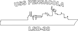 Dock Landing Ship LSD (White) Decal