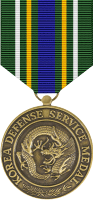 Korea Defense Service Medal Decal