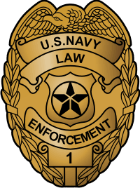 U.S. Navy Master At Arms Badge (Gold) Decal