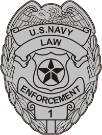 U.S. Navy Master At Arms Badge Silver (v2) Decal