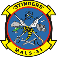 MALS-31 Marine Aviation Logistics Squadron 31 Decal