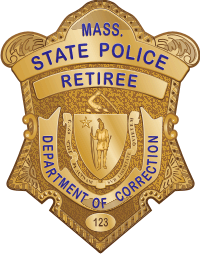Massachusetts State Police Dept of Corrections (Retired) Decal