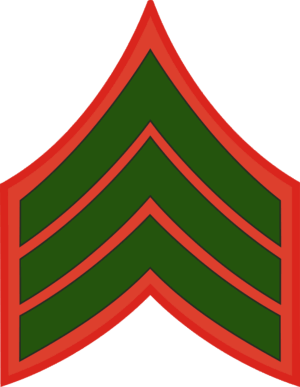 E-4 SGT Sergeant Pre-1959 (Green) Decal