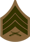 E-5 SGT Sergeant (Khaki) Decal
