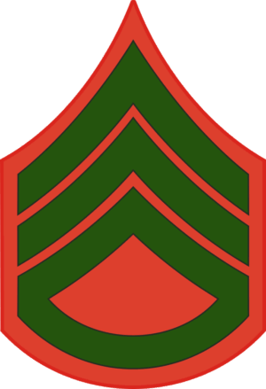 E-5 SSGT Staff Sergeant Pre-1959 (Green) Decal
