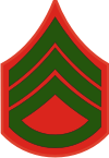 E-5 SSGT Staff Sergeant Pre-1959 (Green) Decal