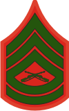 E-7 GYSGT Gunnery Sergeant (Green) Decal