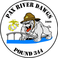 Marine Corps League Pax River Dawgs - Pound 344 Decal