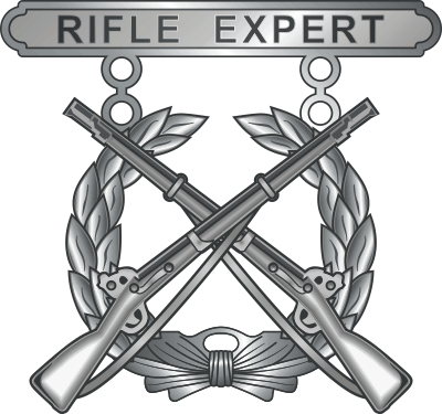 USMC Rifle Expert Qualification Badge Decal