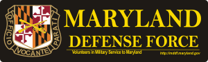 Maryland Defense Force Volunteers Decal