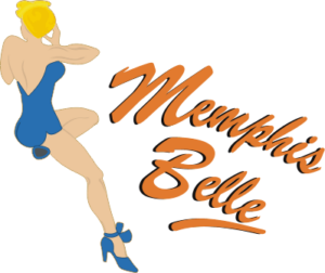 Memphis Belle Blue with Text Decal