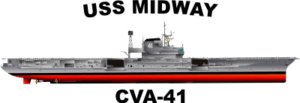 Midway Class Aircraft Carrier CVA Decal