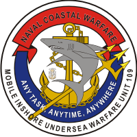 Naval Coastal Warfare Mobile Inshore Undersea Warfare Unit 109 Decal