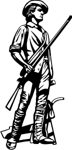 Colonial Minuteman Decal