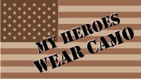 My Heroes Wear Camo (v2) Decal