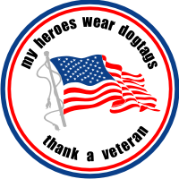 My Heroes Wear Dogtags Decal