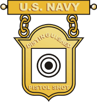 Navy Distinguished Pistol Shot Decal