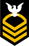 Navy E-7 Chief Petty Officer (Gold) Decal