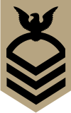 Navy E-7 Chief Petty Officer (Khaki) Decal