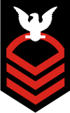 Navy E-7 Chief Petty Officer (Red) Decal