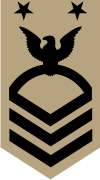 Navy E-9 Master Chief Petty Officer (Khaki) Decal