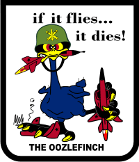 Air Defense Artillery Oozlefinch Mascot Decal