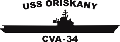 Attack Carrier CVA 34 USS Oriskany (Black) Decal