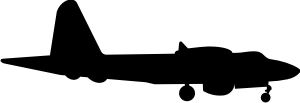 Lockheed P-2V Neptune Silhouette (Black) Decal