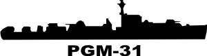 Motor Gun Boat PGM (Black) Decal