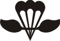 Parachute Rigger Silhouette (Black) Decal