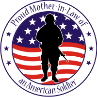 Proud Mother-in-Law of American Soldier Decal