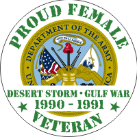 Proud to Serve Female Decal