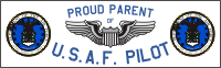Proud Parent USAF Pilot Decal