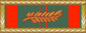 Republic of Vietnam Civil Actions Unit Citation with Palm Army Frame Decal