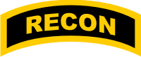 RECON Tab (Yellow/Black) Decal