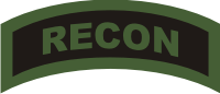 RECON Tab (Green/Black) Decal