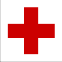Red Cross Logo (Square) Decal