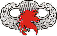 Red Horse Jump Wings Decal