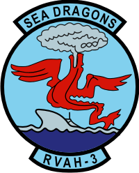 RVAH-3 Reconnaissance Attack Squadron 3 Decal