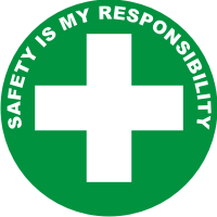 Safety Cross Decal