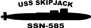 Nuclear Submarine SSN (Black) Decal