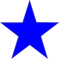Star (Blue) Decal
