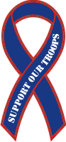 Support Our Troops (Blue) Decal