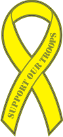 Support Our Troops (Yellow) Decal