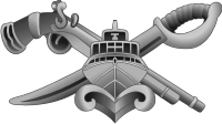 Special Warfare Combat Craft Crewman Badge Basic Decal