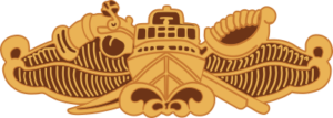 Special Warfare Combat Craft Crewman Badge (Gold) Decal