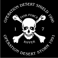 Operation Desert Shield-Desert Storm Task Force Ripper Decal