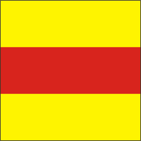 TWO Signal Flag Decal